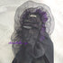 <08013>Rose coffin hair clip black x blue-purple