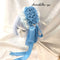 <08018>Rose coffin hair clip Saxophone Blue