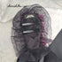 <08020>Rose coffin hair clip Black x pink