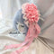 <08021>Rose coffin hair clip Pastel pink