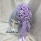<08024>Rose coffin hair clip Coral Purple