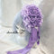 <08025>Rose coffin hair clip Mauve Purple