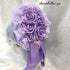 <08025>Rose coffin hair clip Mauve Purple