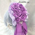 <08026>Rose coffin hair clip Iris Purple