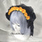 <08031>Rose headpiece Black x Yellow