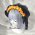<08031>Rose headpiece Black x Yellow