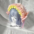 <08034>Rose headpiece Pink x Yellow