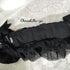 <08037>Rose headpiece Black x Red Mix