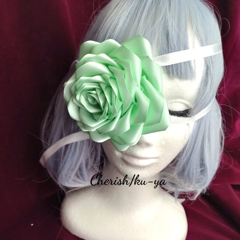 <08040>Rose eye patch Mint