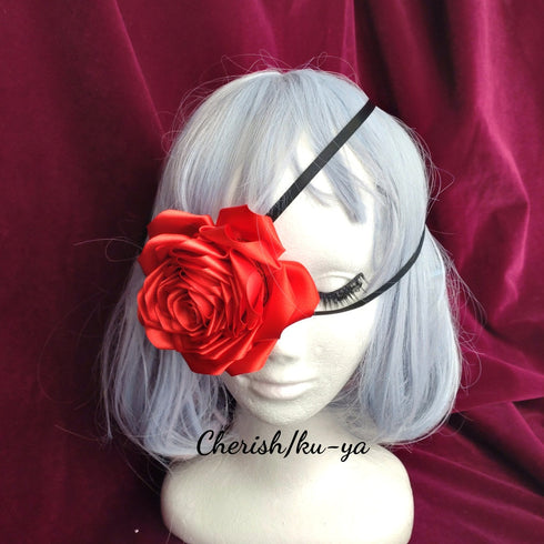 <08041>Rose eye patch red