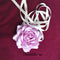 <08042>Rose eye patch Light purple