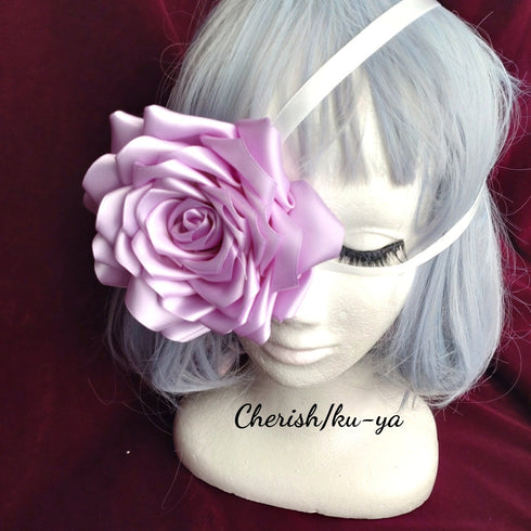 <08042>Rose eye patch Light purple