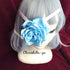 <08043>Rose eye patch Saxe blue