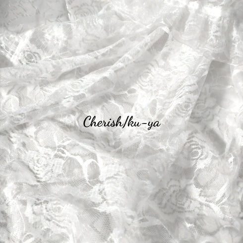 <08044>Rose Bride's Headpiece Veil Up White