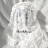 <08045>Rose Bride's Headpiece Veil down white