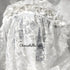 <08045>Rose Bride's Headpiece Veil down white