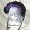 <08048>Rose headpiece (3-way design) black x violet