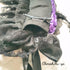 <08048>Rose headpiece (3-way design) black x violet