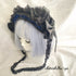 <08050>Rose headpiece (3-way design) black x blue