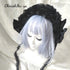 <08051>Rose headpiece (3-way design)black