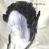 <08051>Rose headpiece (3-way design)black