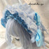 <08054>Rose headpiece (2-way design)Saxe blue