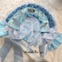 <08054>Rose headpiece (2-way design)Saxe blue