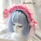 <08056>Rose headpiece (2-way design)Pieny Pink