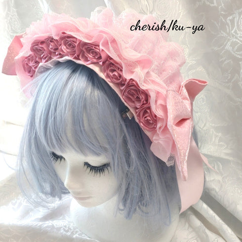 <08057>Rose headpiece (2-way design)Baby Rose