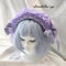 <08058>Rose headpiece (2-way design)Coral Purple