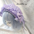 <08058>Rose headpiece (2-way design)Coral Purple