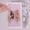 <09009>Cross Chandelier Earrings