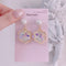 <09026>snowflake Earrings