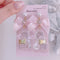 <09036>Clear Bear Earrings(Pink)