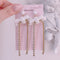 <09037>Velvet Ribbon Earrings White