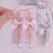 <09052>Swan Earrings(Pink)