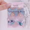 <09056>Clear heart balloon Earrings(Blue)