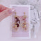 <09061>A little wizard bear Clip-On Earrings(golden ribbon)