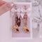 <09064>Flying bear Clip-On Earrings (red belly)