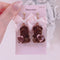 <09075>Bear and Clear Heart Clip-On Earrings(brown)