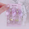 <09094>ribbon&clear bear Clip-On Earrings