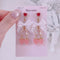 <09097>Twin Strawberries Clip-On Earrings(little pink)