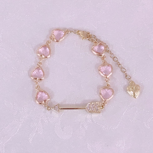 <09109>Arrow Bracelet Pink