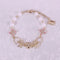 <09110>Bear and pearl Bracelet