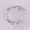 <09113>Golden rose Bracelet(pink)