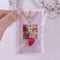 <09120>A padlock and a red strawberry Necklace(45~50cm)