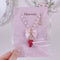 <09136> Magic Clear Bijou×Red Strawberry Necklace(55~60cm)