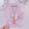 <09137> Magic Clear Bijou×Pink Strawberry Necklace(55~60cm)