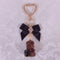 <09157>Chocolate Bear Bag Charm(Black)
