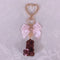 <09158>Chocolate Bear Bag Charm(Pink)